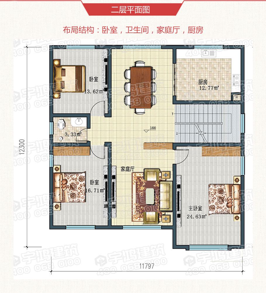 140平漂亮帶車庫(kù)四層別墅設(shè)計(jì)圖紙