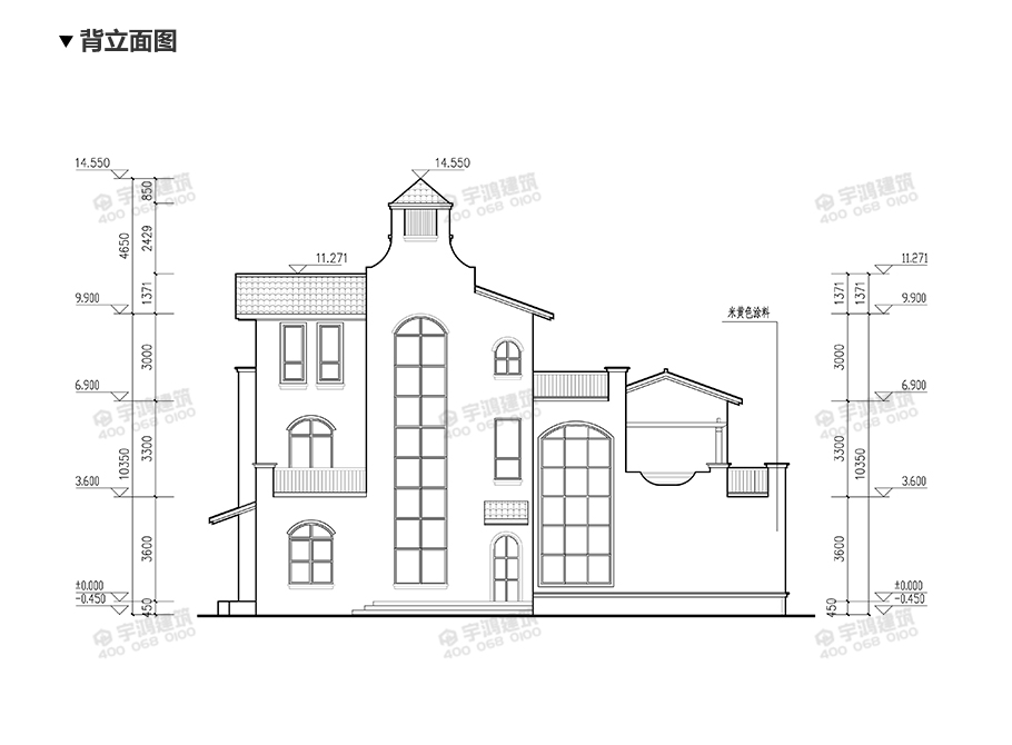 114平21萬防潮農村別墅戶型設計圖紙