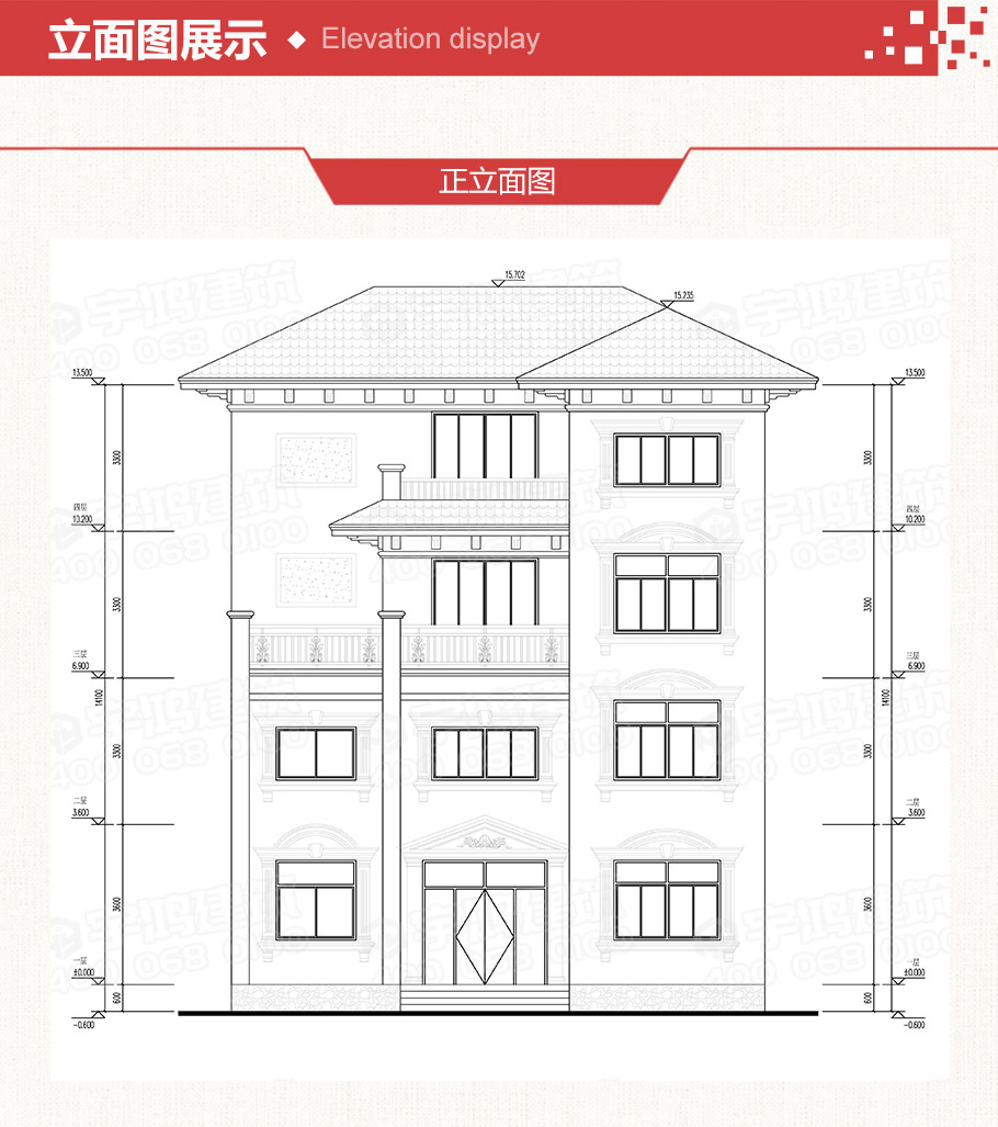 140平漂亮帶車庫(kù)四層別墅設(shè)計(jì)圖紙