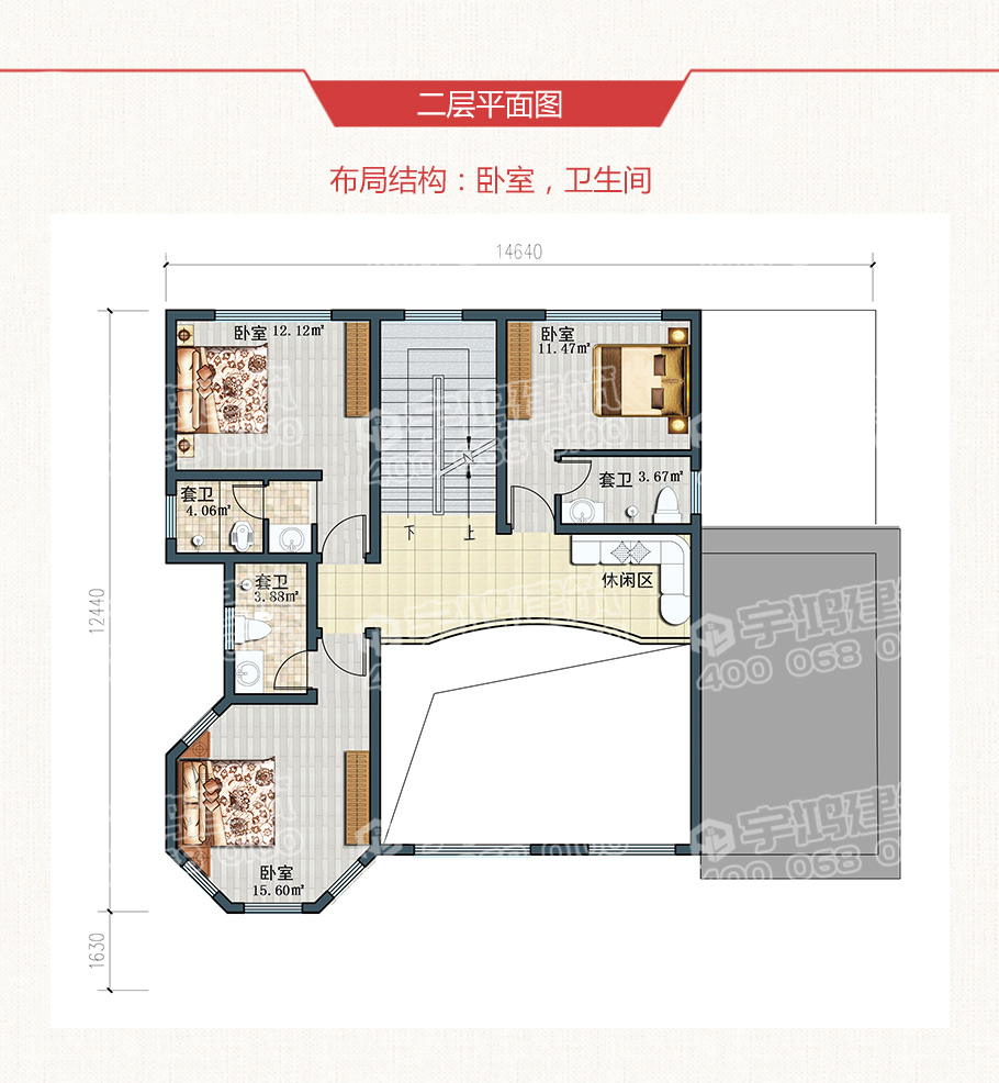 150平米兩層歐式農(nóng)村別墅設(shè)計圖紙及效果圖