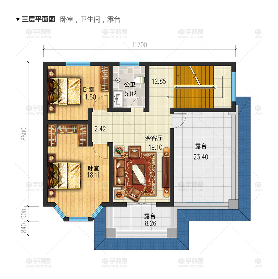 造價(jià)25萬以內(nèi)三層農(nóng)村別墅設(shè)計(jì)圖，房子外觀高檔大氣